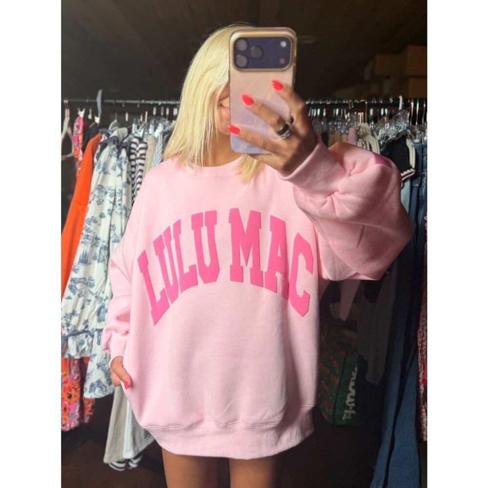 Lulu Mac Light Pink Sweatshirt